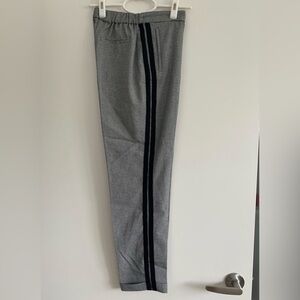Mango Gray Joggers with Black Stripe